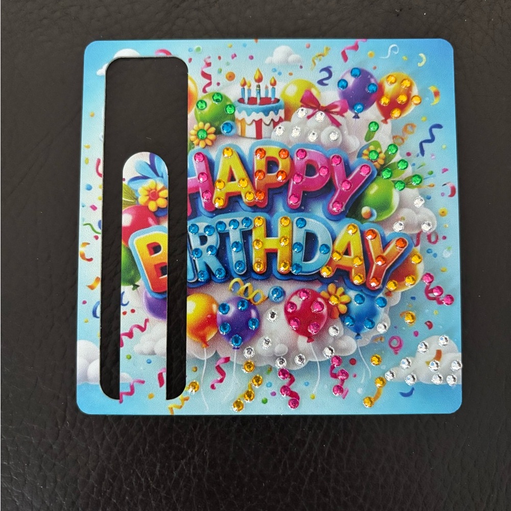 1 Handcrafted Rhinestone Birthday Money Slider Card - Pick 1  (sealed) - Picture 8 of 10